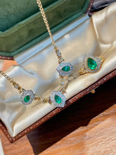 Load image into Gallery viewer, Brand New Zambia Vivid Green Natural Emerald set of Pendant, Ring by SR-Takat
