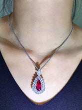 Load image into Gallery viewer, Magnificient Pigeon Blood No Heat Mozambique 10.25 cts Ruby Pendant by SR-Takat
