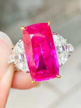 Load image into Gallery viewer, Magnificient Pigeon Blood No Heat Mozambique 10.03 cts Ruby Ring by SR-Takat
