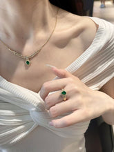 Load image into Gallery viewer, Magnificient Vivid Green Natural Emerald set of Pendant, Earring &amp; Ring by SR-Takat
