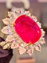 Load image into Gallery viewer, Magnificient Pigeon Blood No Heat Mozambique 10.04 cts Ruby Ring by SR-Takat
