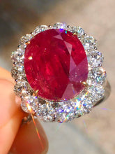 Load image into Gallery viewer, Magnificient Pigeon Blood No Heat Mozambique 11.08 cts Ruby Ring by SR-Takat
