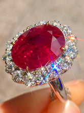 Load image into Gallery viewer, Magnificient Pigeon Blood No Heat Mozambique 11.08 cts Ruby Ring by SR-Takat
