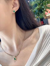 Load image into Gallery viewer, Magnificient Vivid Green Natural Emerald set of Pendant, Earring &amp; Ring by SR-Takat
