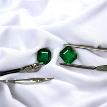 Load image into Gallery viewer, Classic Asscher Cut Natural Emerald Set by SR-Takat
