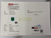 Load image into Gallery viewer, Natural Columbia Muzo Emerald 29.08 cts Octagon by SR-Takat

