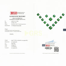 Load image into Gallery viewer, Classic Asscher Cut Natural Emerald Set by SR-Takat
