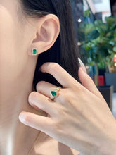 Load image into Gallery viewer, Magnificient Vivid Green Natural Emerald set of Pendant, Earring &amp; Ring by SR-Takat
