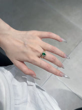 Load image into Gallery viewer, Brand New Zambia Vivid Green Natural Emerald set of Pendant, Ring by SR-Takat
