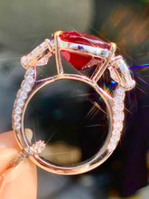 Load image into Gallery viewer, Magnificient Pigeon Blood No Heat Mozambique 12.40 cts Ruby Ring by SR-Takat
