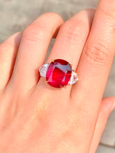 Load image into Gallery viewer, Magnificient Pigeon Blood No Heat Mozambique 12.40 cts Ruby Ring by SR-Takat
