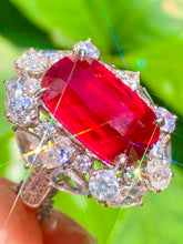 Load image into Gallery viewer, Magnificient Pigeon Blood No Heat Mozambique 10.02 cts Ruby Ring by SR-Takat
