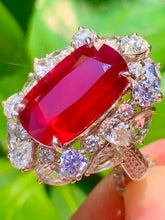 Load image into Gallery viewer, Magnificient Pigeon Blood No Heat Mozambique 10.02 cts Ruby Ring by SR-Takat
