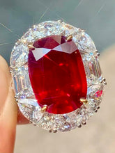 Load image into Gallery viewer, Magnificient Pigeon Blood No Heat Mozambique 10.18 cts Ruby Ring by SR-Takat
