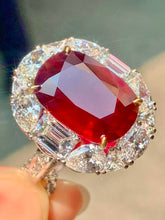 Load image into Gallery viewer, Magnificient Pigeon Blood No Heat Mozambique 10.18 cts Ruby Ring by SR-Takat
