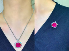 Load image into Gallery viewer, Magnificient Pigeon Blood No Heat Mozambique 14.24 cts Ruby Ring by SR-Takat
