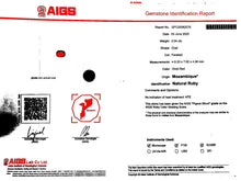 Load image into Gallery viewer, Magnificient Pigeon Blood No Heat Mozambique 3 cts each total of 27.50 cts Ruby necklace &amp; crown combination by SR-Takat
