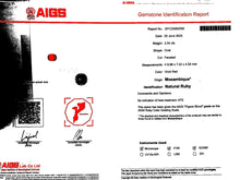 Load image into Gallery viewer, Magnificient Pigeon Blood No Heat Mozambique 3 cts each total of 27.50 cts Ruby necklace &amp; crown combination by SR-Takat
