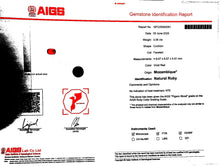 Load image into Gallery viewer, Magnificient Pigeon Blood No Heat Mozambique 3 cts each total of 27.50 cts Ruby necklace &amp; crown combination by SR-Takat
