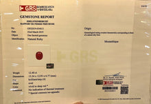 Load image into Gallery viewer, Magnificient Pigeon Blood No Heat Mozambique 3 cts each total of 28.34 cts Ruby necklace &amp; crown combination by SR-Takat
