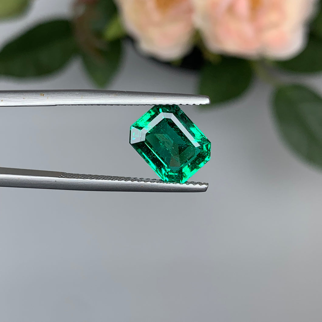 Natural Zambia No-Oil Emerald 3.22 cts Oct by SR-Takat
