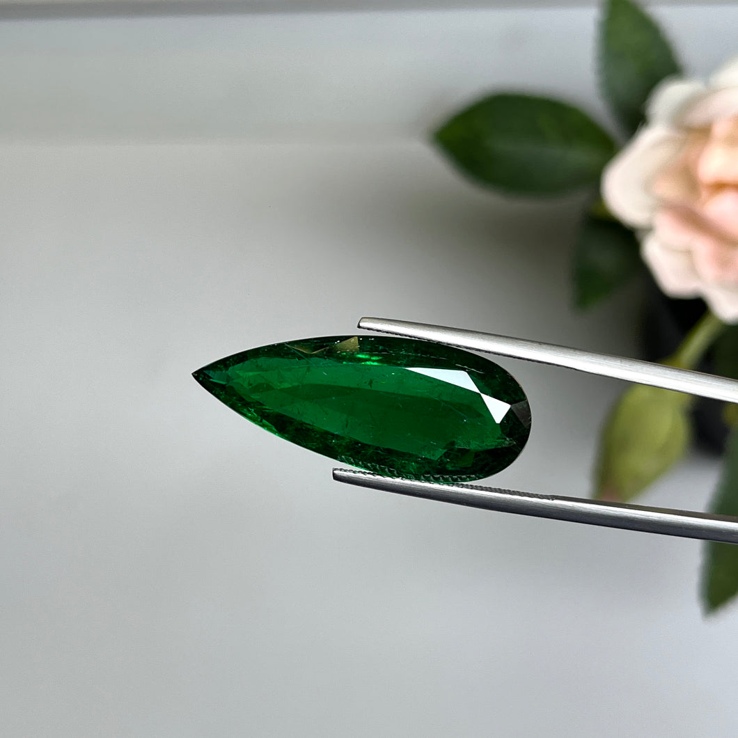 Natural Zambia Minor Emerald 16.29 cts Pear by SR-Takat