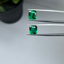 Load image into Gallery viewer, Natural Zambia Minor Emerald 4.29 cts Octagon pair by SR-Takat
