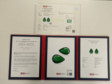 Load image into Gallery viewer, Natural Zambian Emerald 84.58 cts Pear Pair by SR-Takat
