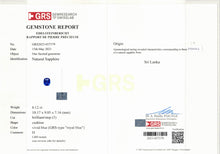 Load image into Gallery viewer, Natural Sapphire Heated Cylone 6.12 cts Cus by SR-Takat
