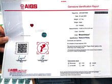 Load image into Gallery viewer, Magnificient Pigeon Blood No Heat Mozambique 3 cts each total of 27.59 cts Ruby necklace &amp; crown combination by SR-Takat
