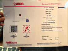 Load image into Gallery viewer, Magnificient Pigeon Blood No Heat Mozambique 3 cts each total of 27.59 cts Ruby necklace &amp; crown combination by SR-Takat
