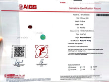 Load image into Gallery viewer, Magnificient Pigeon Blood No Heat Mozambique 3 cts each total of 27.86 cts Ruby necklace &amp; crown combination by SR-Takat
