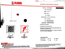 Load image into Gallery viewer, Magnificient Pigeon Blood No Heat Mozambique 3 cts each total of 27.90 cts Ruby necklace &amp; crown combination by SR-Takat
