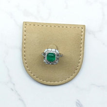 Load image into Gallery viewer, Grand Emerald Diamond 18k Platinum Ring by SR-Takat
