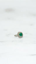 Load image into Gallery viewer, Grand Emerald Diamond 18k Platinum Ring by SR-Takat
