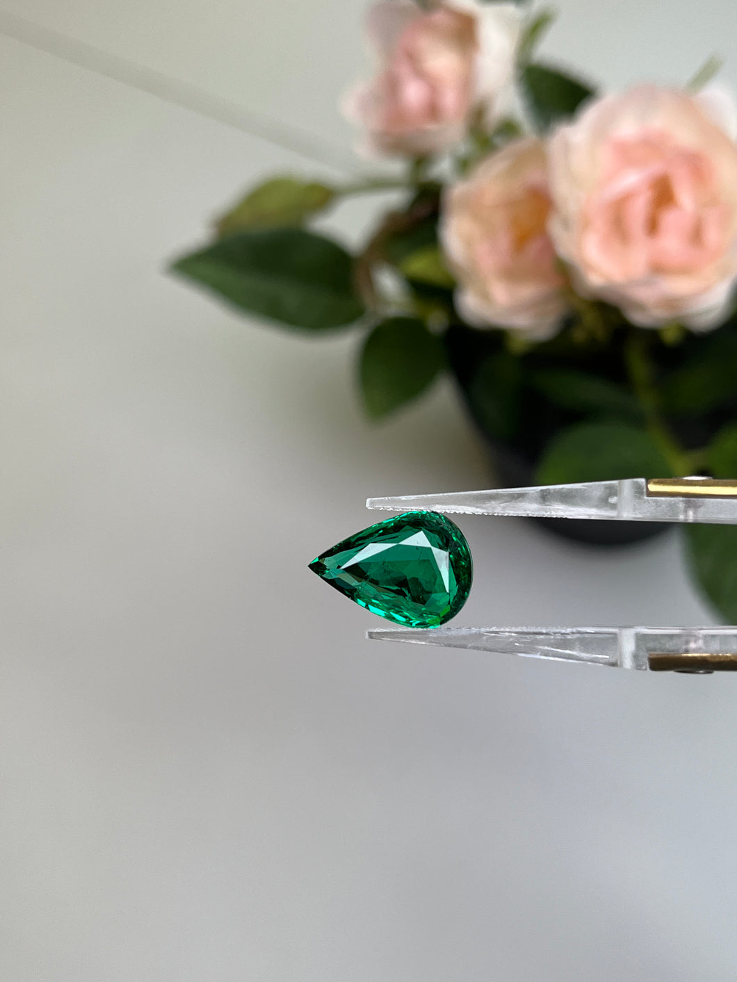 Natural Zambia Minor Emerald 5.31 cts Pear by SR-Takat