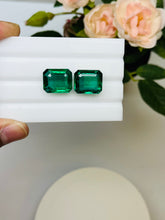 Load image into Gallery viewer, Natural Zambia Emerald 23.47 cts Octagon pair by SR-Takat
