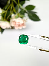 Load image into Gallery viewer, Natural Zambia Emerald 6.07 cts Cushion by SR-Takat
