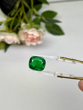 Load image into Gallery viewer, Natural Zambia Emerald 8.05 cts Cushion by SR-Takat

