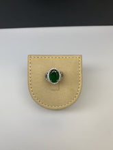 Load and play video in Gallery viewer, Beautiful Emerald Diamond 18k Platinum Ring by SR-Takat
