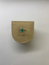 Load and play video in Gallery viewer, Grand Emerald Diamond 18k Platinum Ring by SR-Takat
