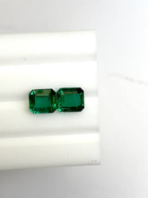 Load and play video in Gallery viewer, Natural Zambia Emerald 5.57 cts Octagon pair by SR-Takat
