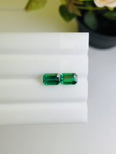 Load and play video in Gallery viewer, Natural Zambia No Oil Emerald 3.06 cts Octagon pair by SR-Takat

