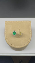 Load and play video in Gallery viewer, Grand Emerald Diamond 18k Platinum Ring by SR-Takat
