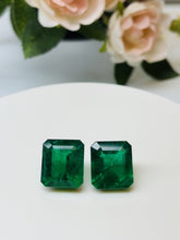 Load and play video in Gallery viewer, Natural Zambia Emerald 29.40 cts Octagon pair by SR-Takat
