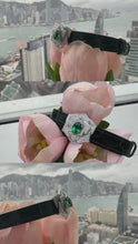 Load and play video in Gallery viewer, Magnificent Natural Emerald Diamond 18k Gold look-alike watch by SR-Takat

