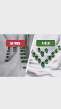 Load and play video in Gallery viewer, Classic Asscher Cut Natural Emerald Set by SR-Takat
