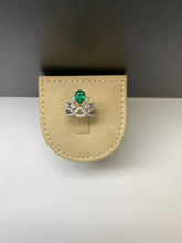 Load and play video in Gallery viewer, Grand Emerald Diamond 18k Platinum Ring by SR-Takat
