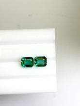 Load and play video in Gallery viewer, Natural Zambia No Oil Emerald 4.08 cts Octagon pair by SR-Takat
