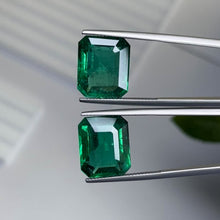Load and play video in Gallery viewer, Natural Zambia Minor Emerald 23.47 cts Octagon pair by SR-Takat
